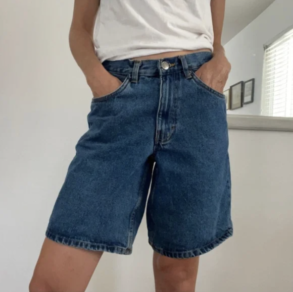 Vintage Denim Bermuda Shorts